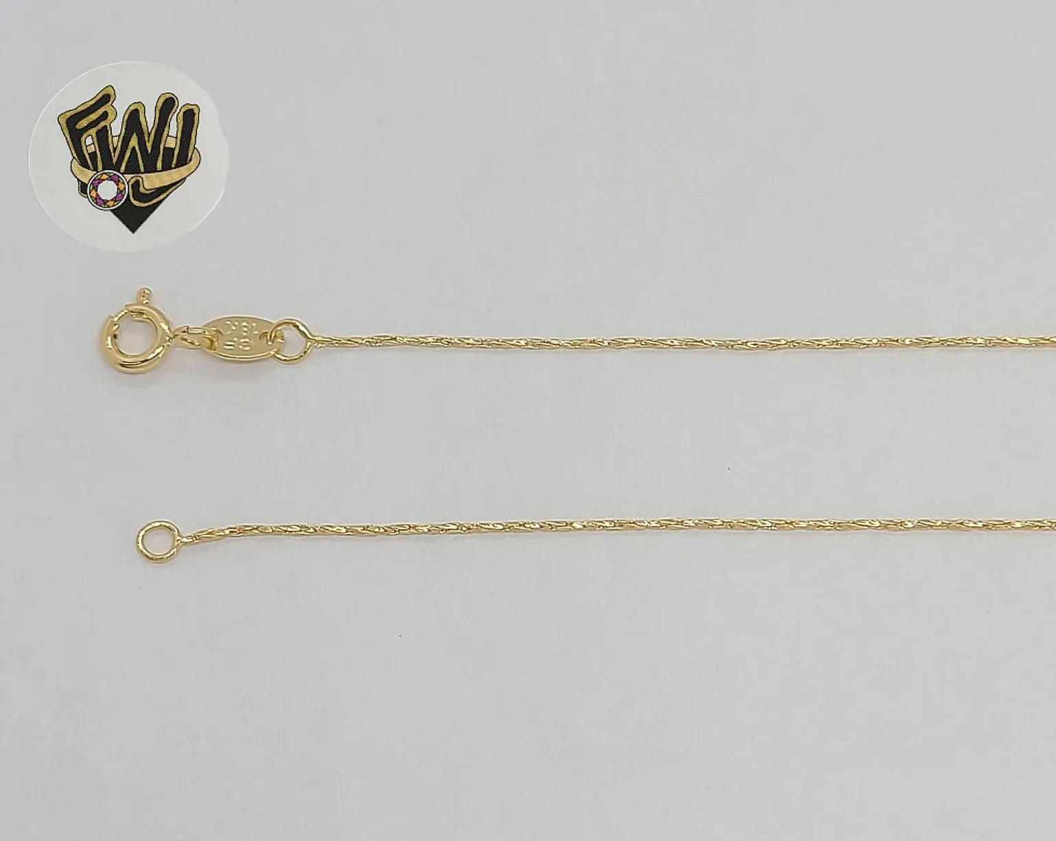 (1-1613) Gold Laminate - 0.8mm Alternative Link Chain - BGF