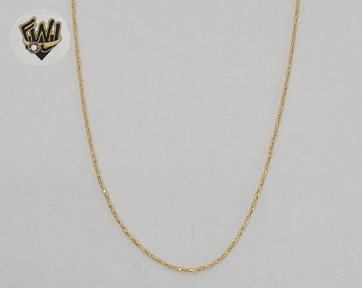 (1-1613) Gold Laminate - 0.8mm Alternative Link Chain - BGF