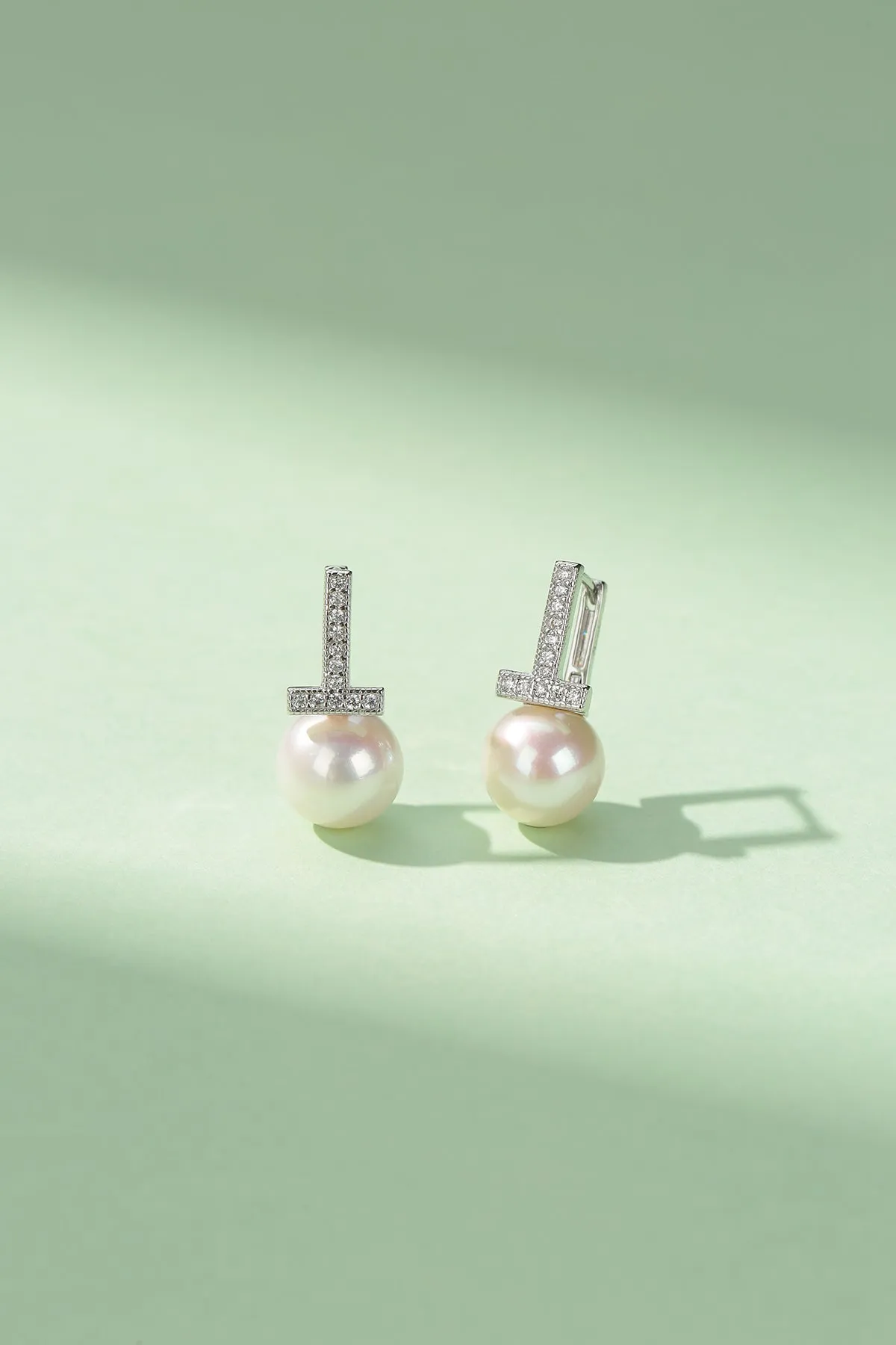 10-11mm Ziconia Pearl & Saskia Earrings