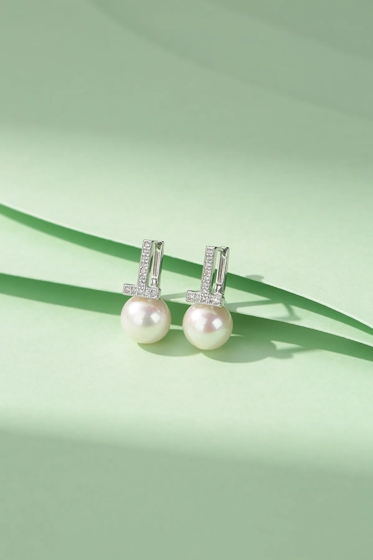 10-11mm Ziconia Pearl & Saskia Earrings