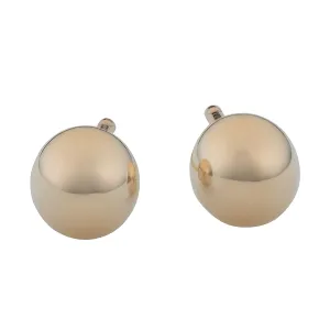 10k Yellow Gold High Polish 4mm Stud Ball Earrings