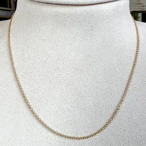 18k Gold Cable Chain