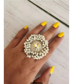 925 silver polish adjustable ring