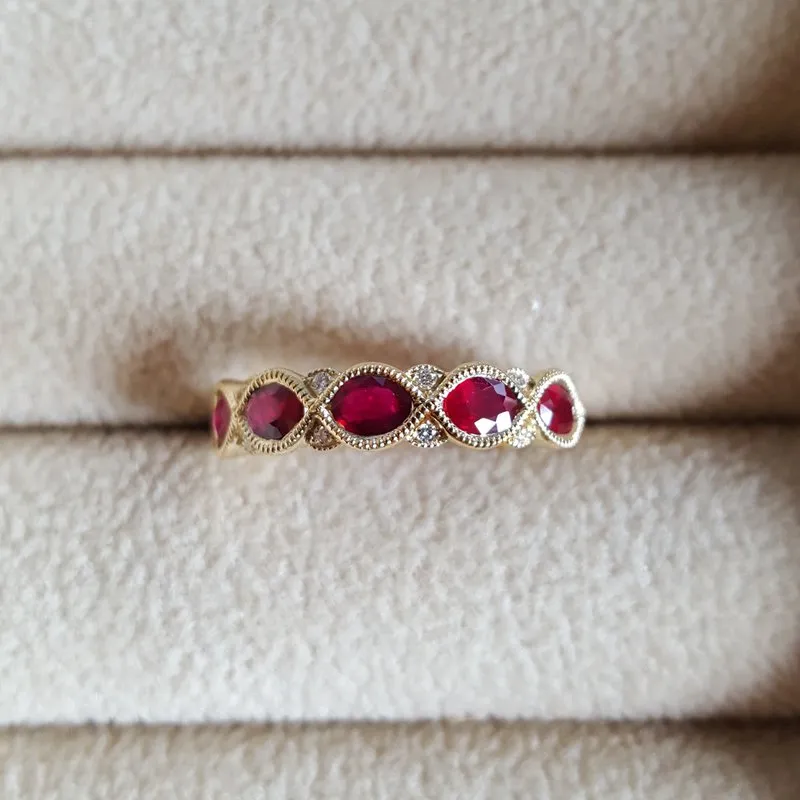 Allison Kaufman Oval Ruby Ring