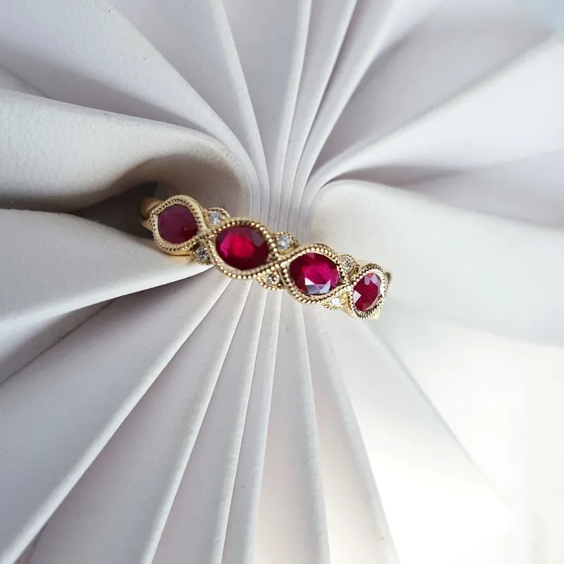 Allison Kaufman Oval Ruby Ring