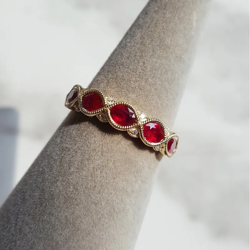 Allison Kaufman Oval Ruby Ring