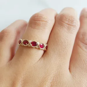 Allison Kaufman Oval Ruby Ring