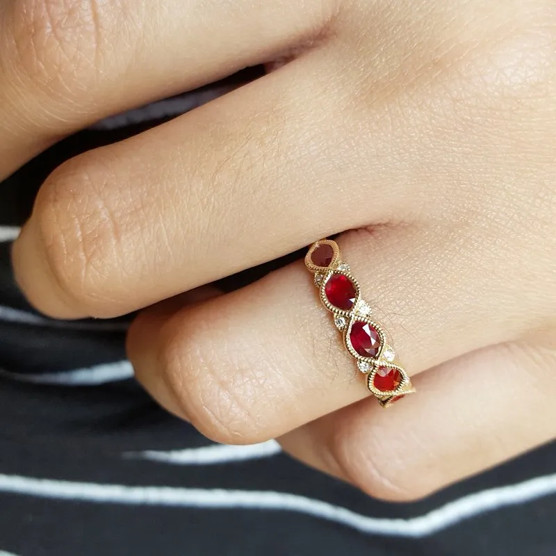 Allison Kaufman Oval Ruby Ring