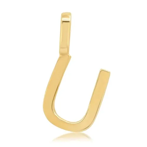 Alphabet Letter Pendant // 10K Solid Gold (11% OFF)