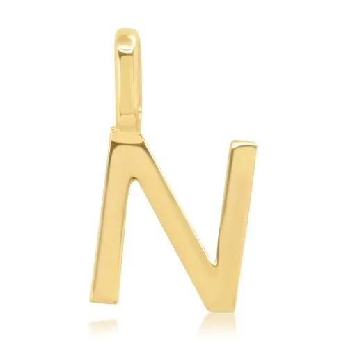 Alphabet Letter Pendant // 10K Solid Gold (11% OFF)