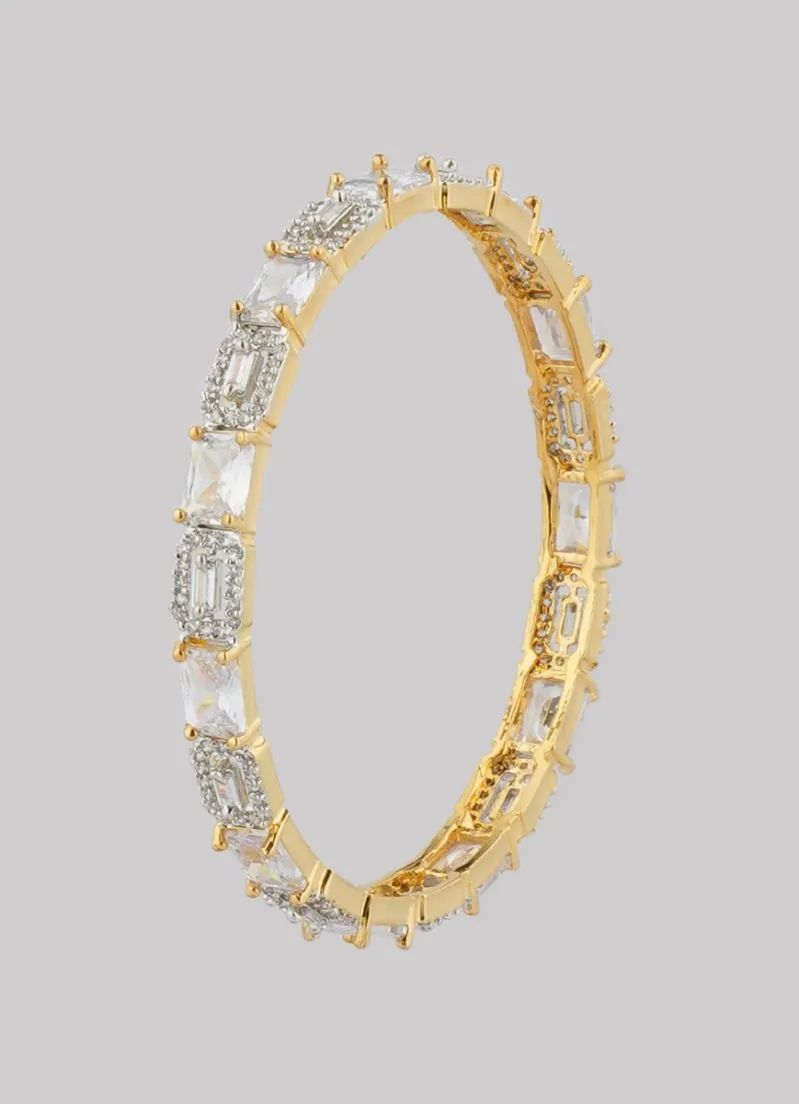 American Diamond Gold Kara Set