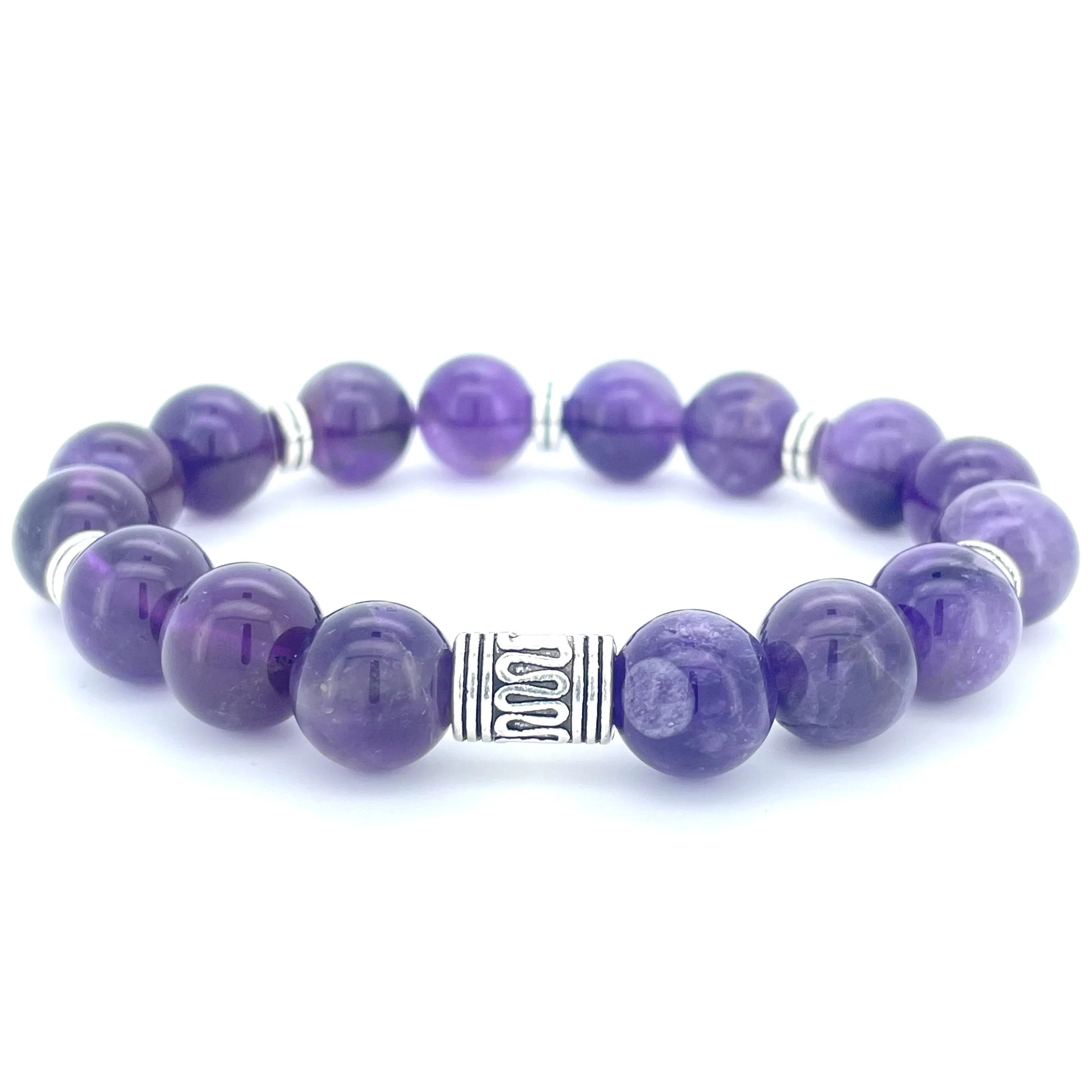 AMETHYST BEADED BRACELET - LUCID COLLECTION