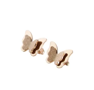 Butterfly Scrub Stud Earrings, Personalized & Versatile Earrings