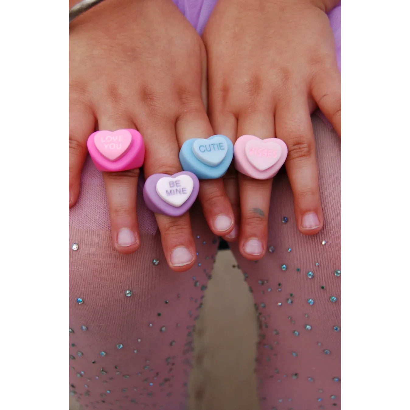 Candy Heart Rings - Assortment- one per order