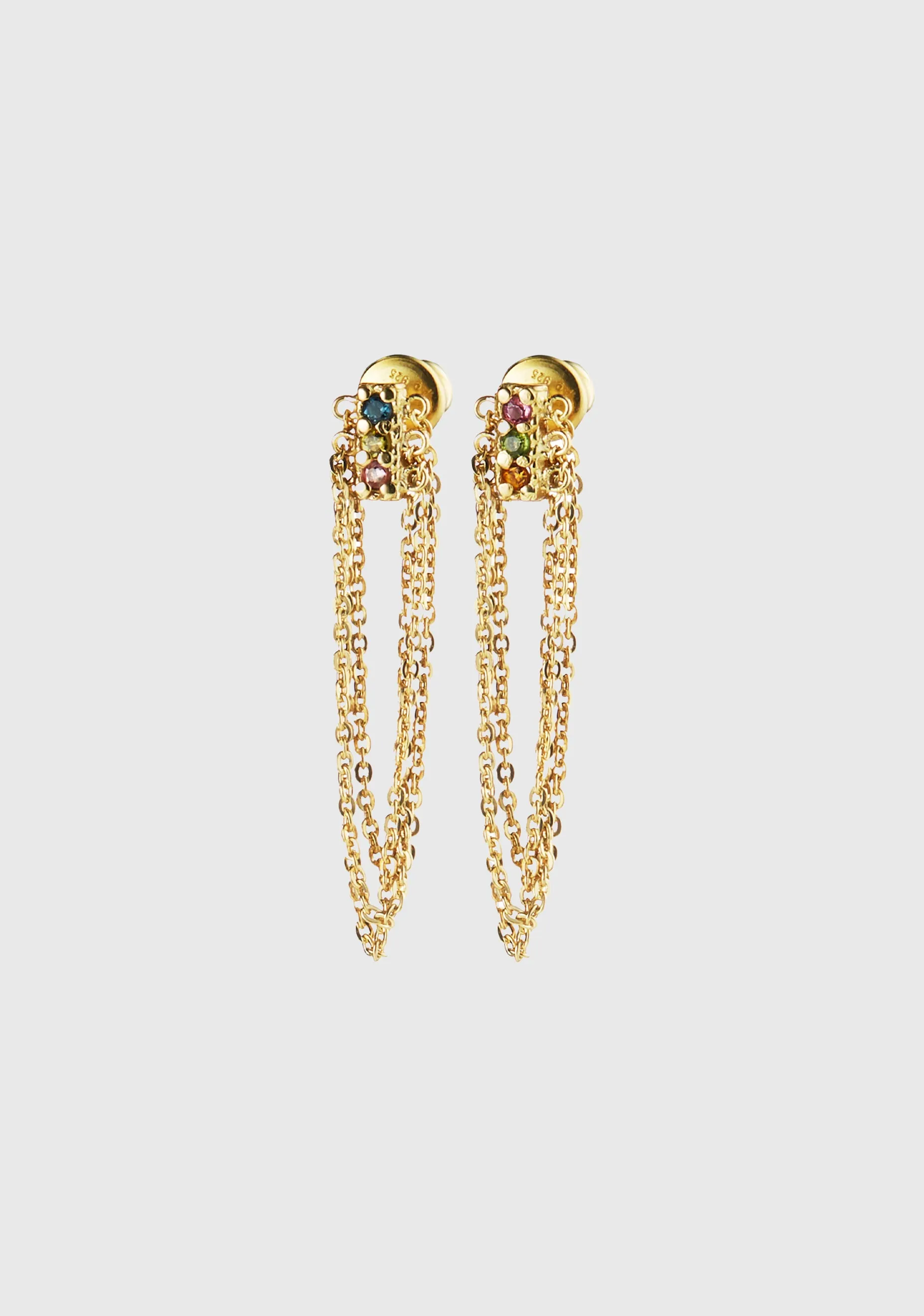 Chain Loop Earrings_Gold
