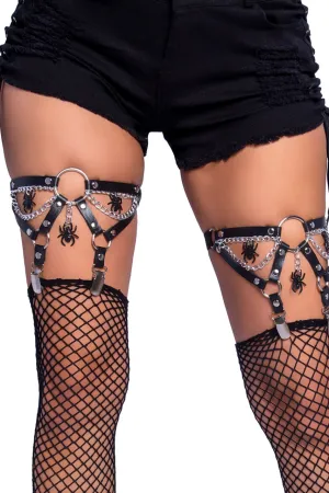 Chains and Spiders Leg Garters