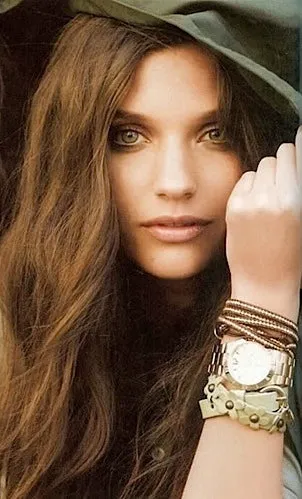 Chan Luu Vermel Gold 5 Wrap on Brown Leather