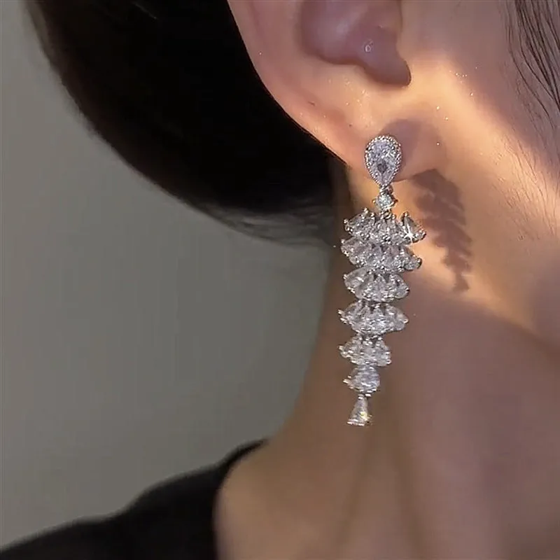 Christmas Tree Drop Earrings