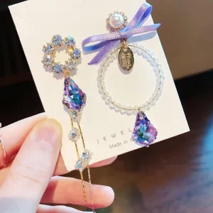 Circle Drop Earrings Kawaii Academia Y2K Cottagecore Coquette Fairycore Dollette Princesscore