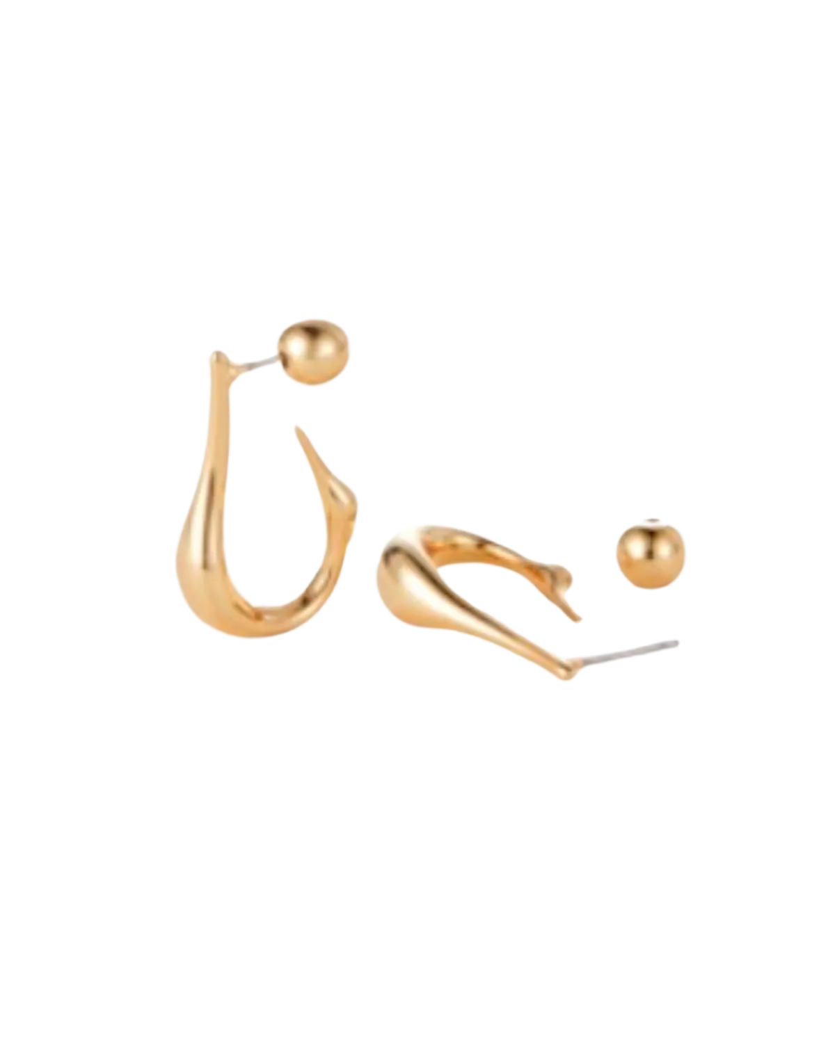 Colette Hoops small (High Polish Gold)