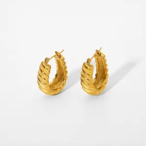 Croissant Hoop Earrings