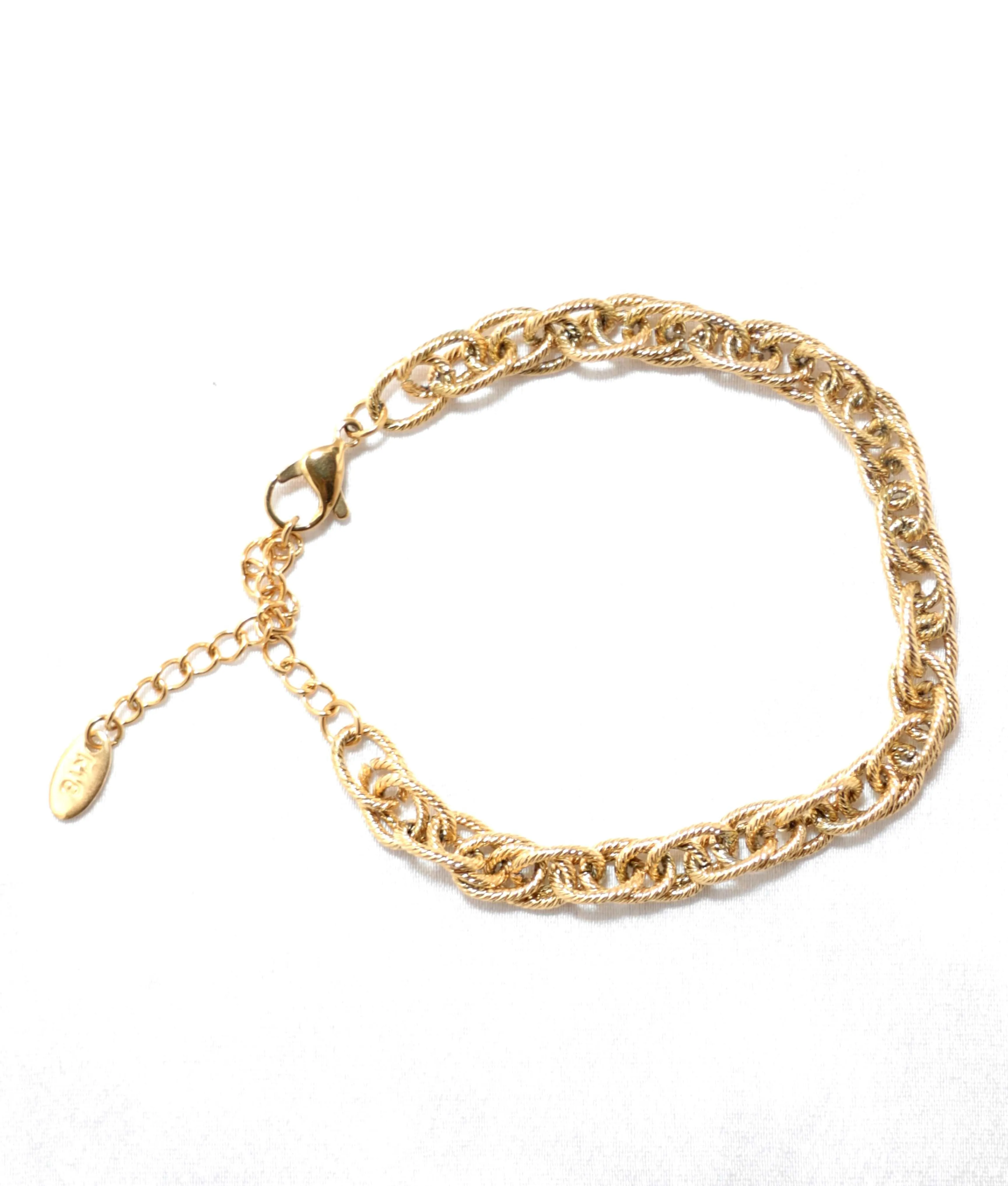Cross Link Unisex Chain Bracelet