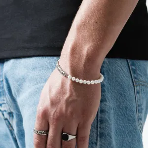 Cuban Pearl Bracelet (Silver)