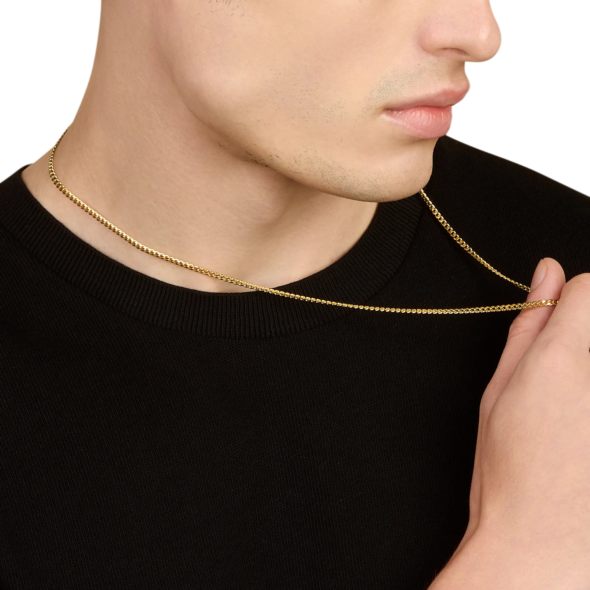 Curb Chain, Gold Vermeil (3mm)
