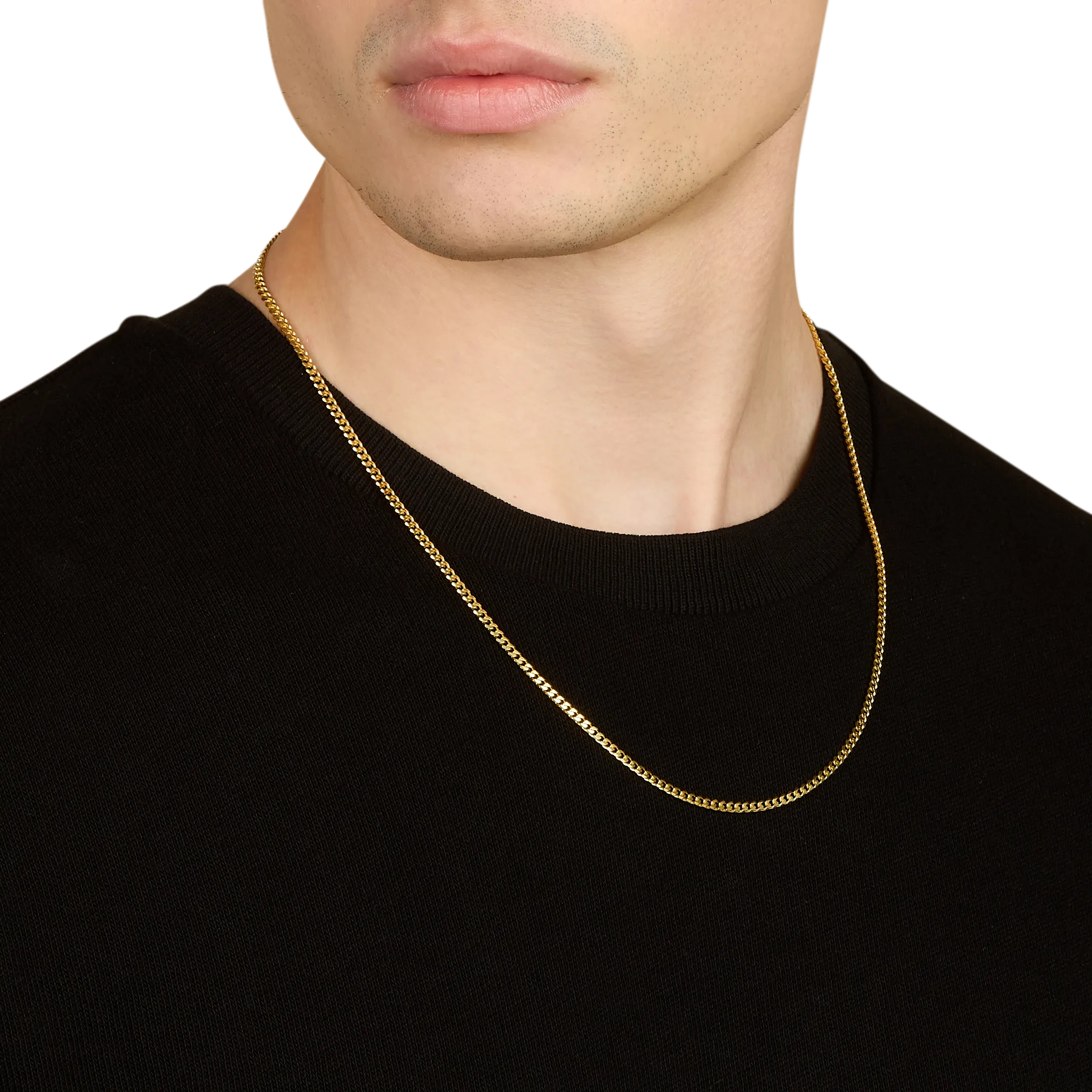 Curb Chain, Gold Vermeil (3mm)