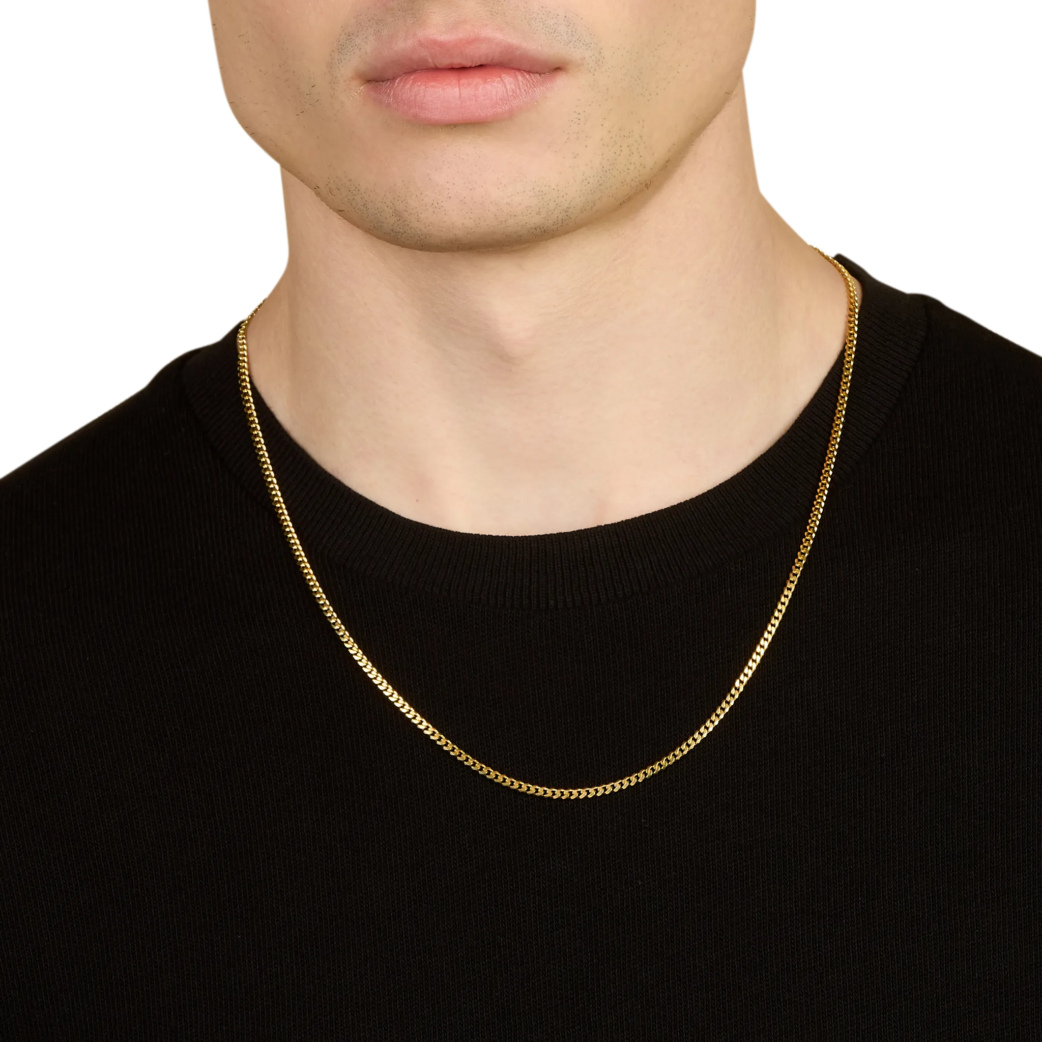 Curb Chain, Gold Vermeil (3mm)