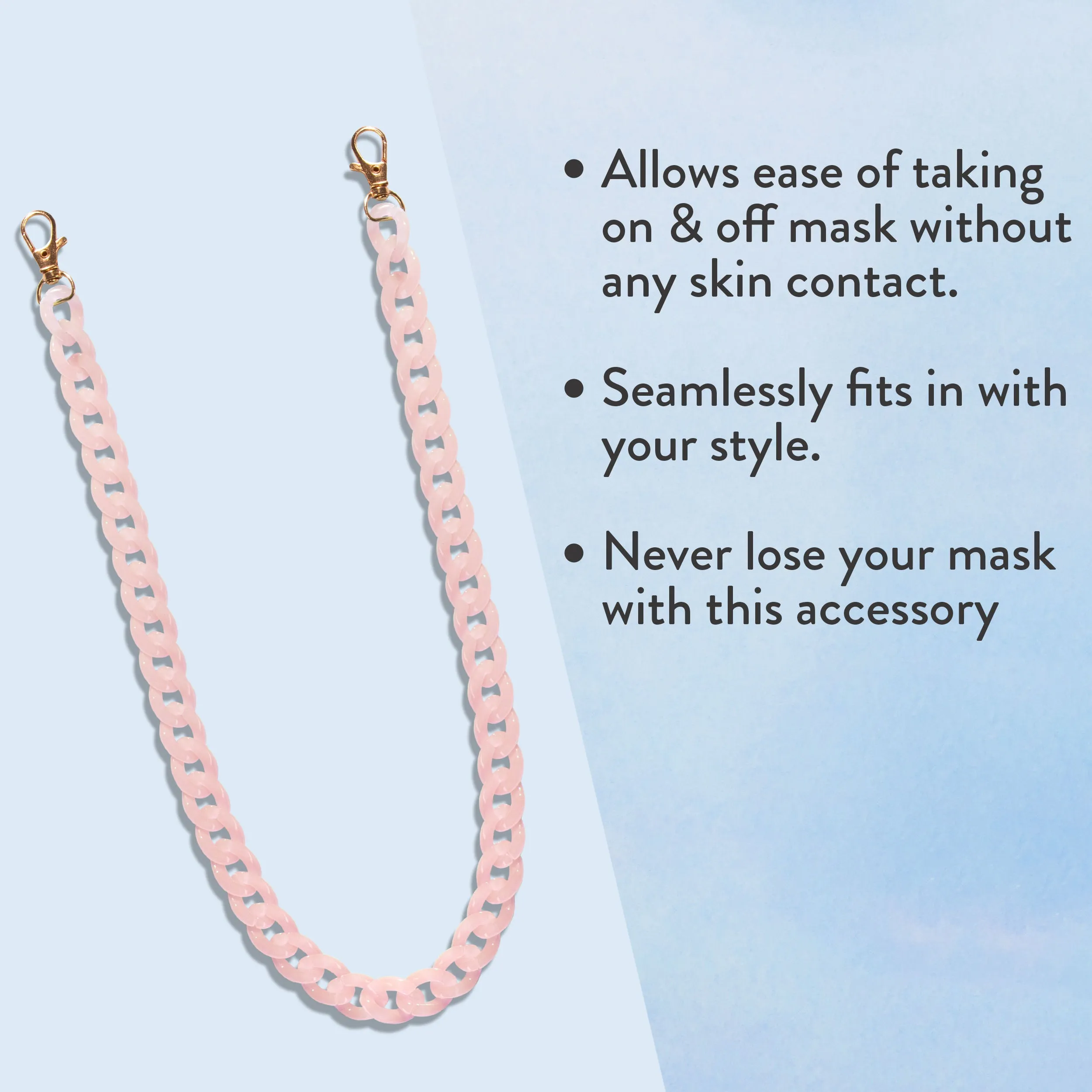 En-chain-ting Mask Chains by Stay Quirky - Flirty Fuchsia