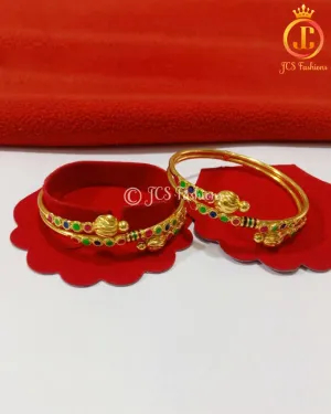 Enamel Gold Polish Bangles - Elegant and Stylish | JCS Fashions