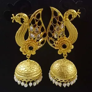 ''EXCLUSIVE'' 70 mm,Hand Crafted Kundan Earrings Sold by per Pair pack
