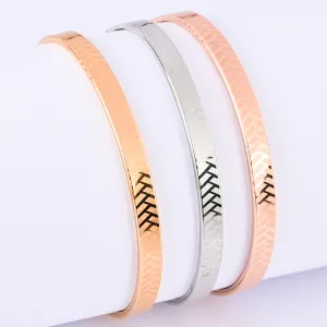 Fashion Titanium Steel Teens Bangles-3PCs