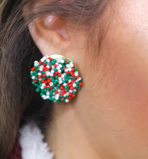 Festive Pom Earrings
