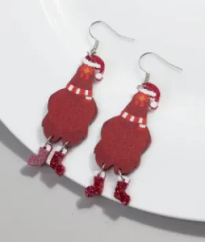 Festive Red Chicken Earrings - Festive Season 2024