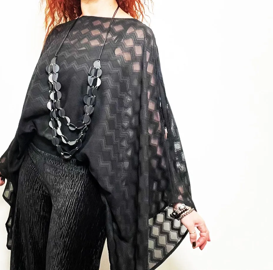 Game Changer Top - Soft zigzag black