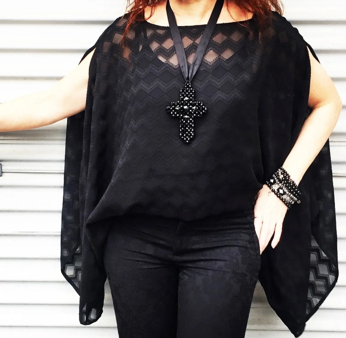 Game Changer Top - Soft zigzag black