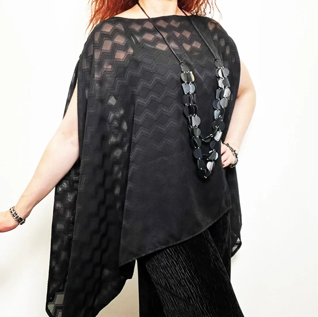 Game Changer Top - Soft zigzag black