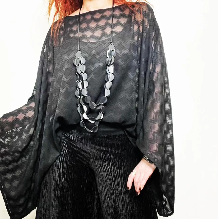 Game Changer Top - Soft zigzag black