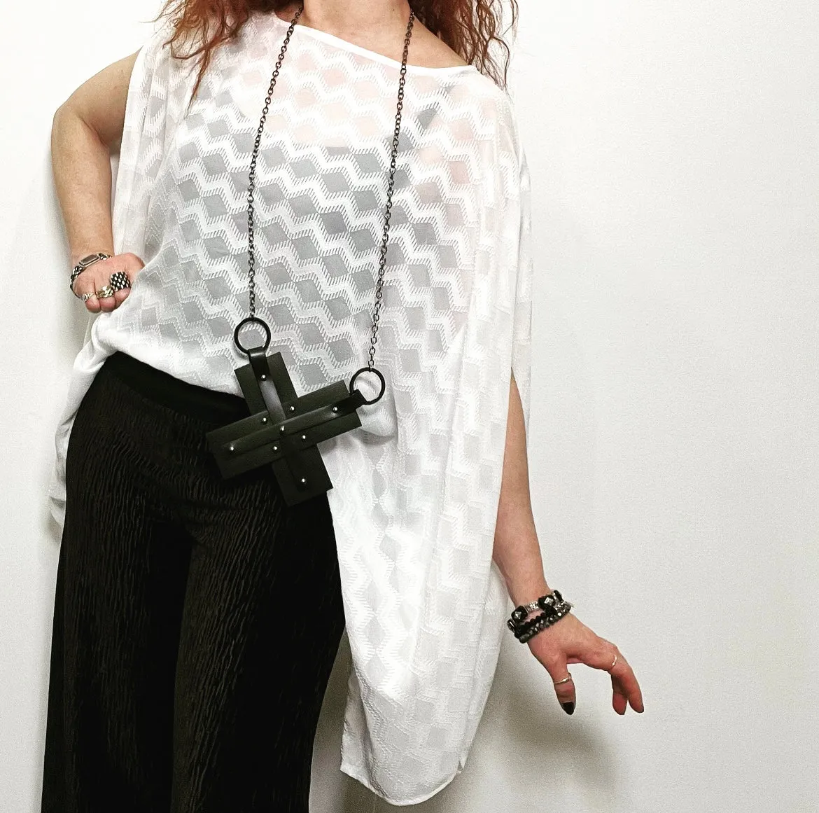Game Changer Top - Soft zigzag white