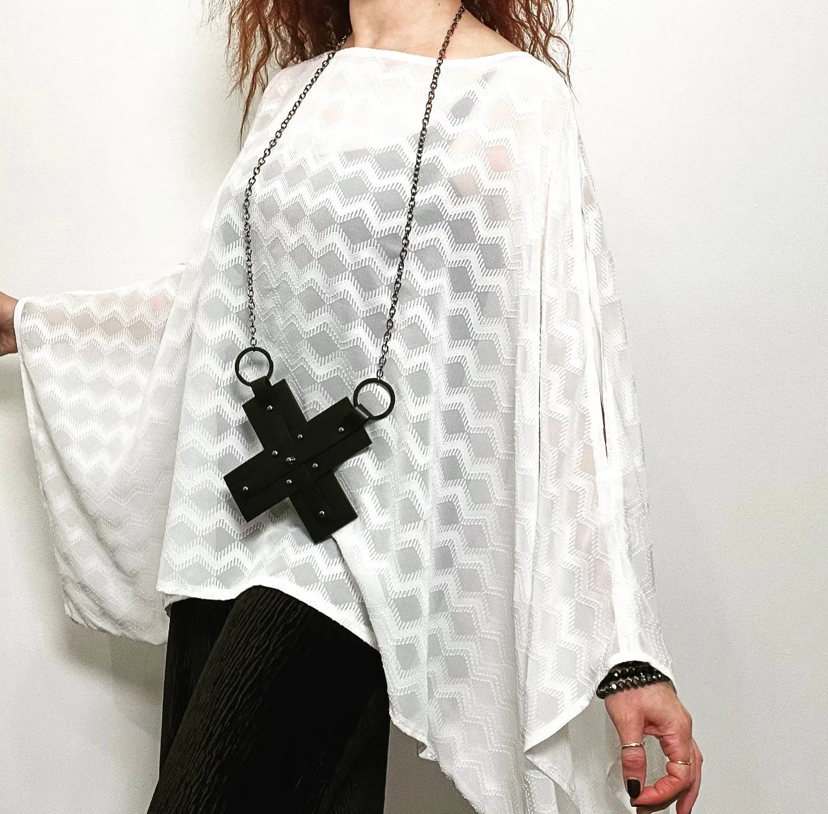 Game Changer Top - Soft zigzag white