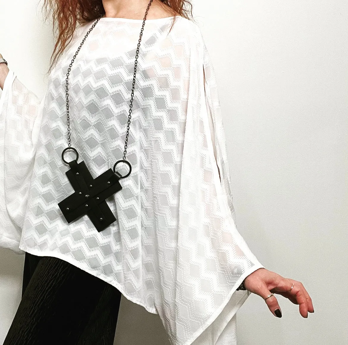Game Changer Top - Soft zigzag white