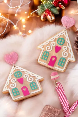 GINGERBREAD HOUSE EARRINGS