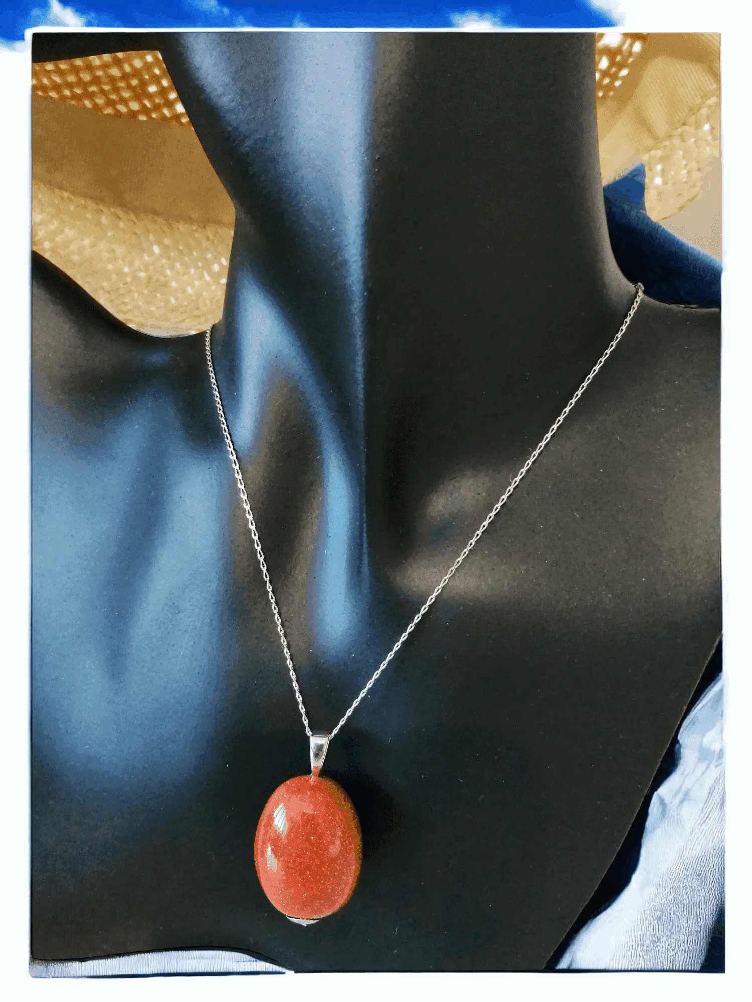 Goldstone Pendant Necklace