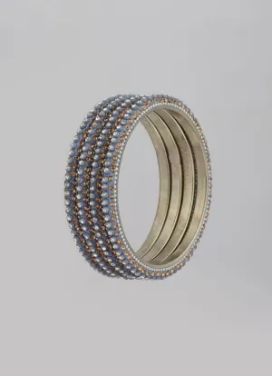 Grey Four Pcs Bangle Set