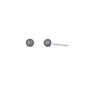 Grey Pearl Stud Earrings