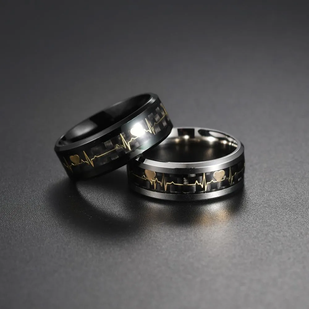 Heartbeat Glowing Rings