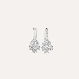 Hulchi Belluni Monoi Earrings in 18k White Gold with Diamonds