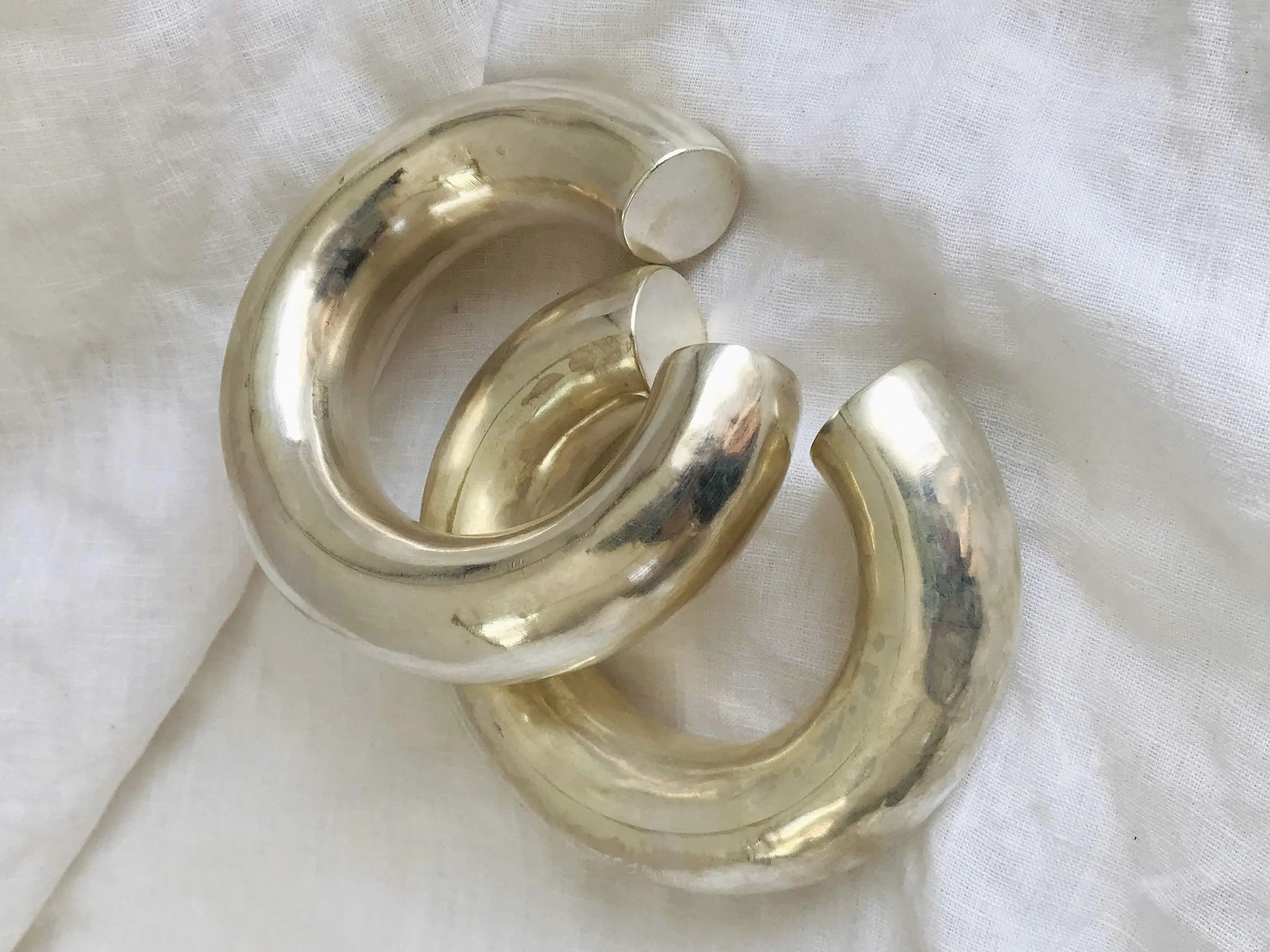Karen Hill Tribe Sterling Silver SINGLE Bangle. Chunky. Gorgeous 0287